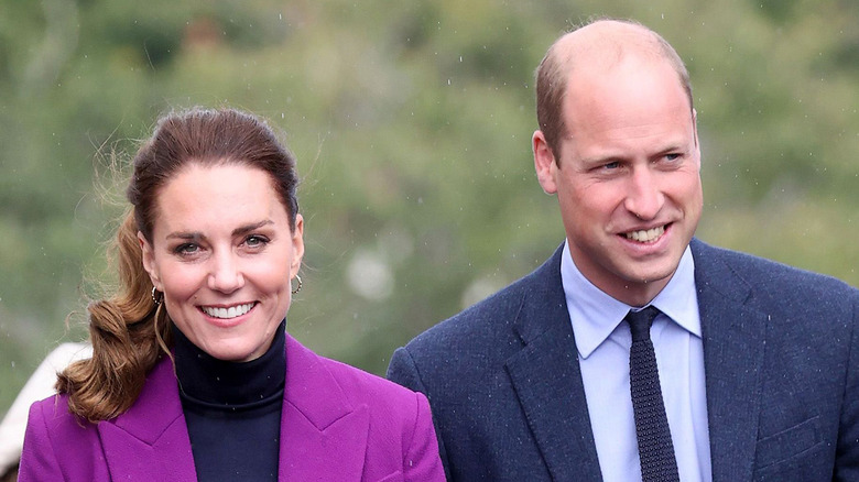 Kate Middleton and Prince William walk together