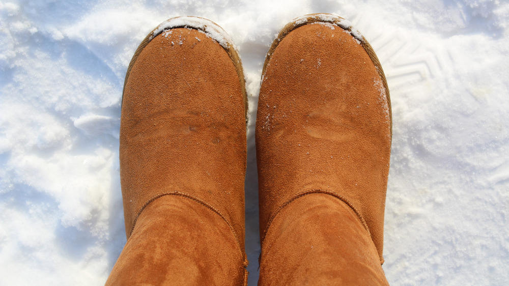Ugg boots in snow
