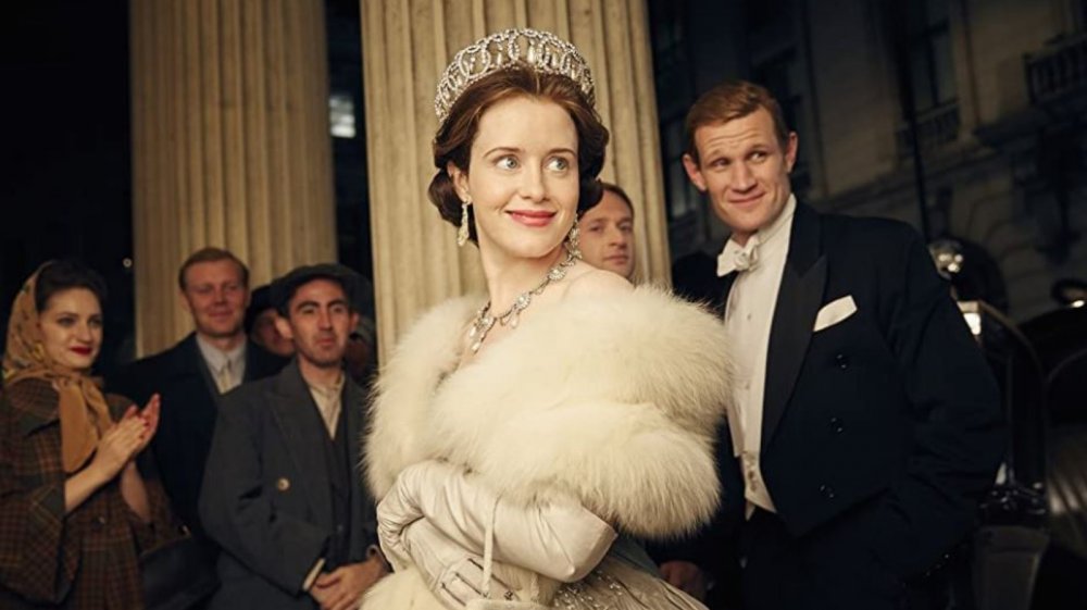 Claire Foy as Queen Elizabeth II on The Crown