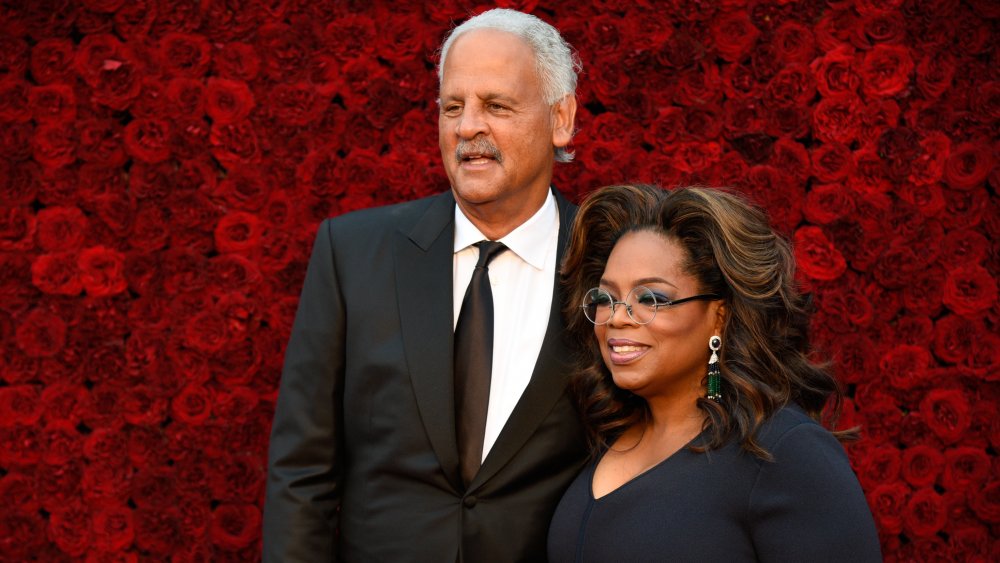 Oprah Winfrey and Stedman Graham at Tyler Perry Studios grand opening in 2019