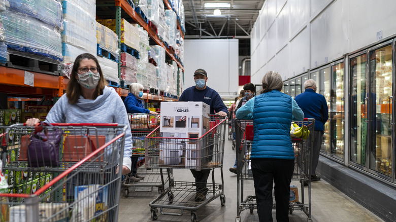 people shopping at Costco