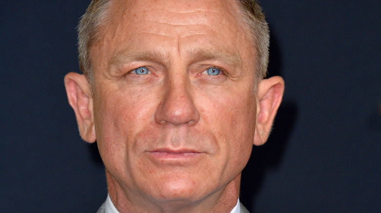 Daniel Craig's piercing blue eyes up close