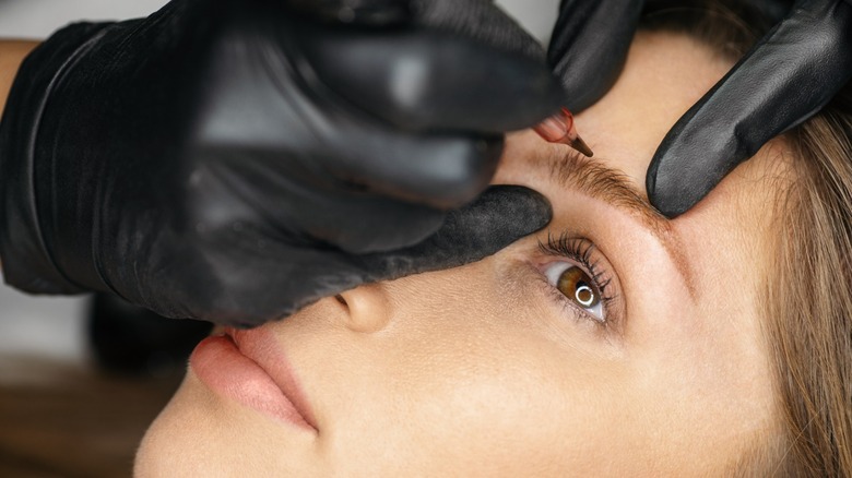 Semi-permanent brow procedure