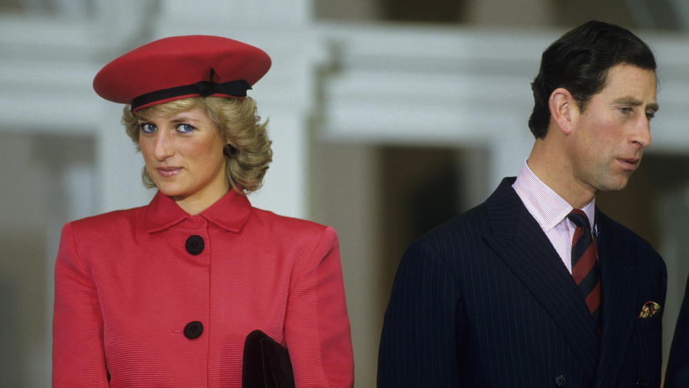 Princess Diana and Prince Charles standing