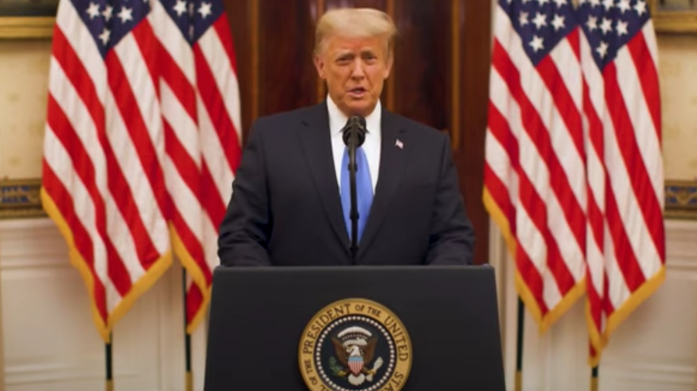 Donald Trump delivers farewell address