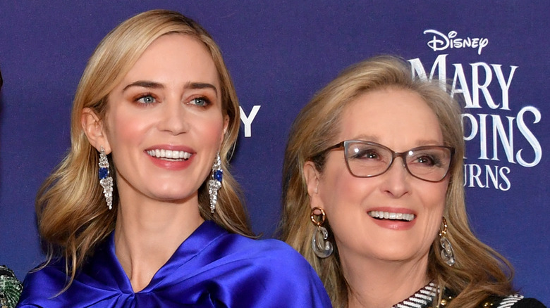 Emily Blunt and Meryl Streep at event