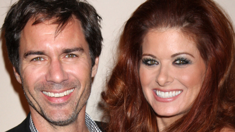 Debra Messing and Eric McCormack close-up
