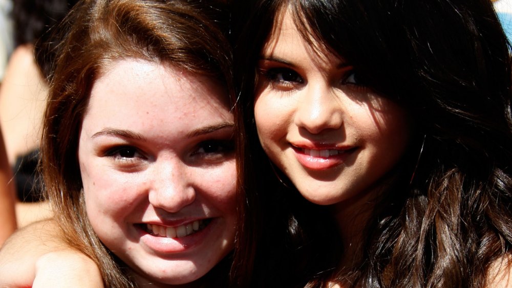 Jennifer Stone and her Wizards of Waverly Place co-star Selena Gomez in 2008