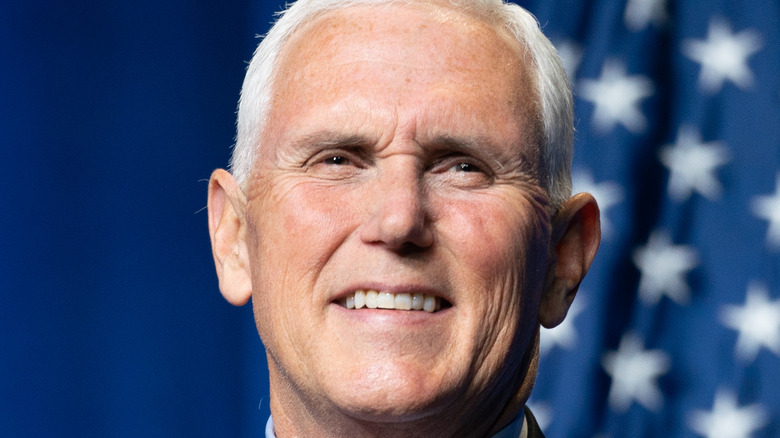 Former Vice President Mike Pence smiling