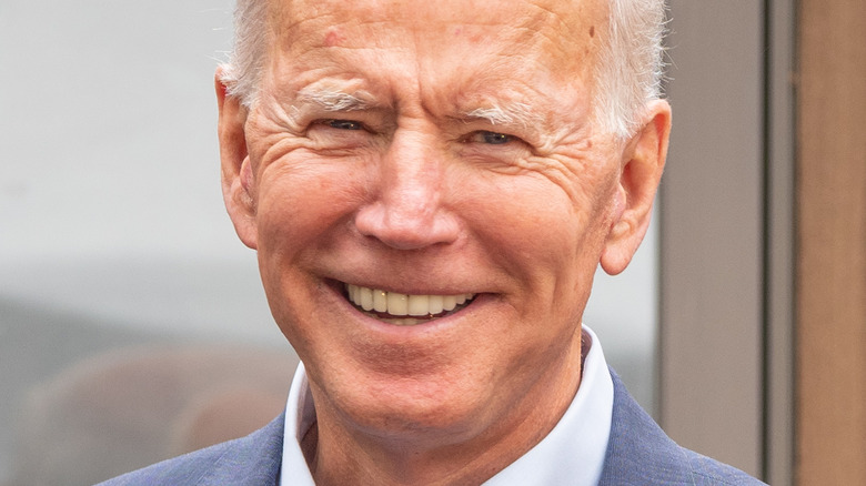 Joe Biden smiles