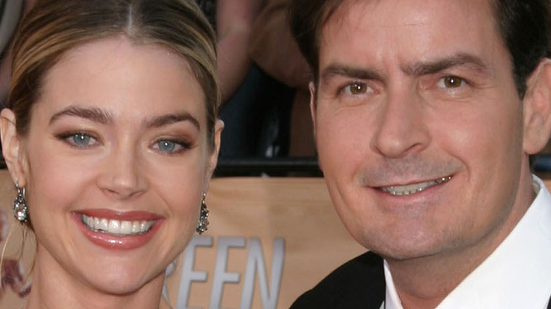 Denise Richards and Charlie Sheen when they were a couple