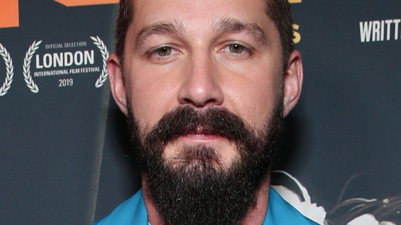 Shia LaBeouf in blue suit